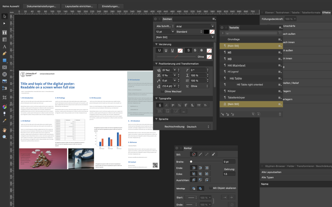 Designing a Scientific Poster with an Affinity Publisher Template